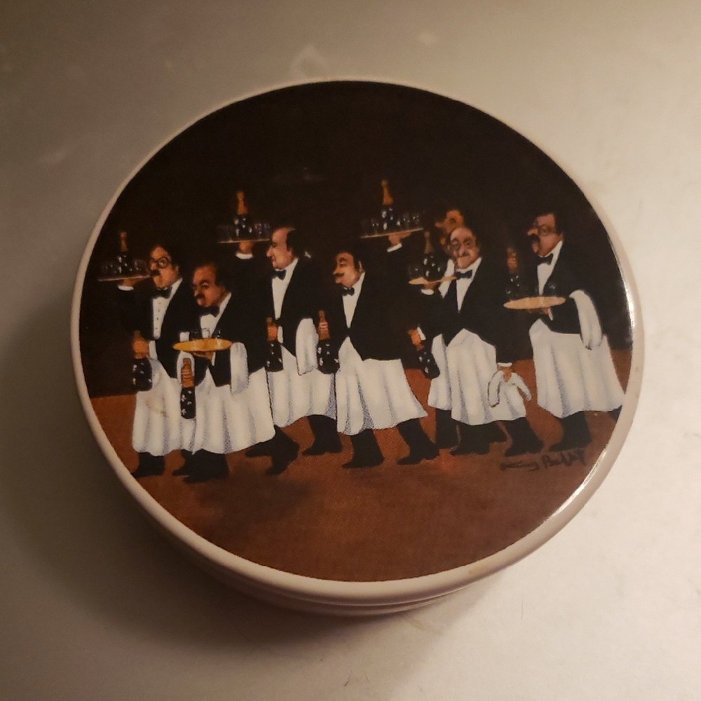 Santa Barbara Ceramic Design Set Of Four Round Ceramic Coasters
